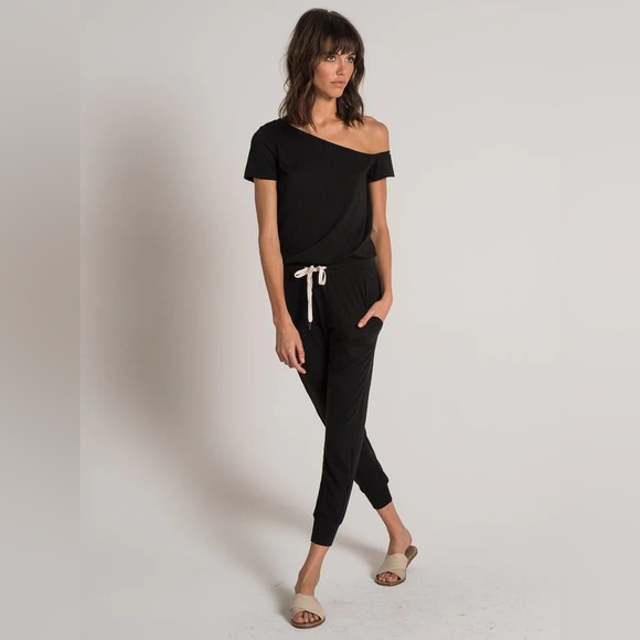 n:PHILANTHROPY Pants - n:PHILANTHROPY Britton Off the Shoulder Jumpsuit